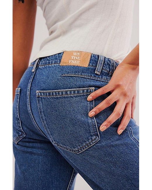 Free People Blue Expert Advice Flare Jeans