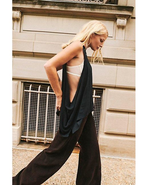 Free People Black Ari Tank Top