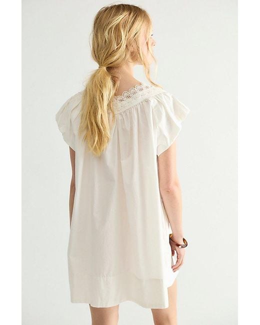 Free People White Sundazed Mini Dress