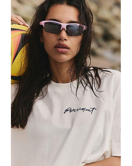 Fp Movement White Icon Logo Tee