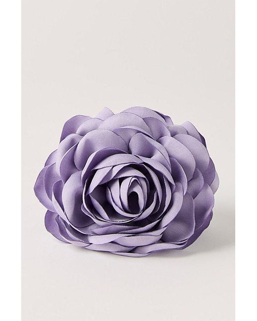 Free People Purple Belle Rosette Claw Clip