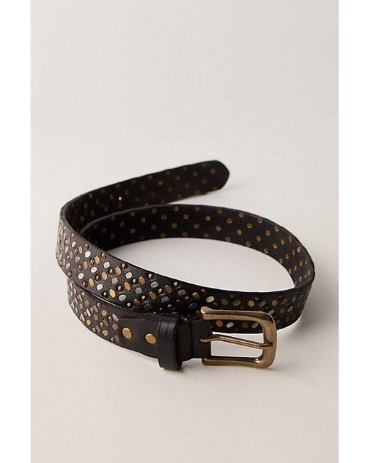 Free People Black Brie Stud Belt