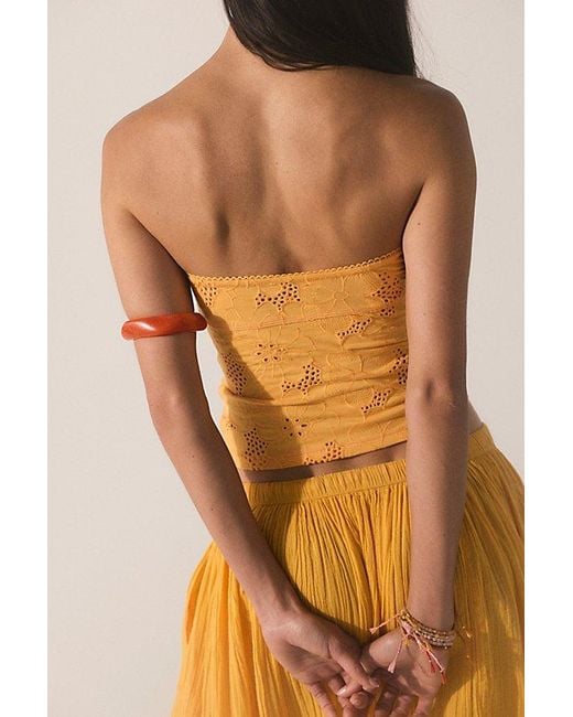 Intimately By Free People Orange Ever Afternoon Tube Top By