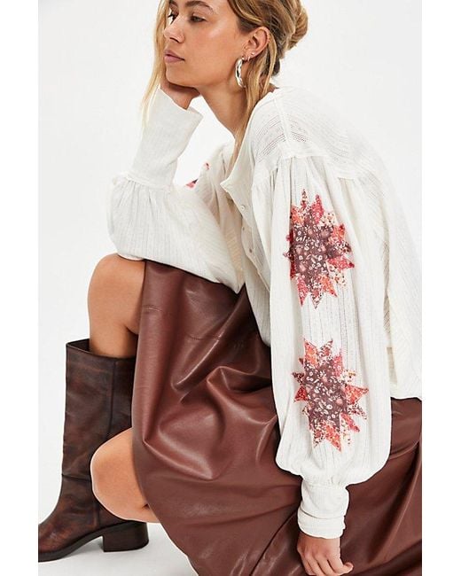 Free People White Quinn Quilt Cuff