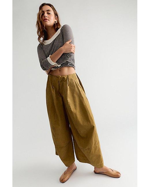 Free People Multicolor Concrete Solid Trousers