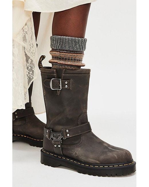 Dr. Martens Black Anistone Hi Boots