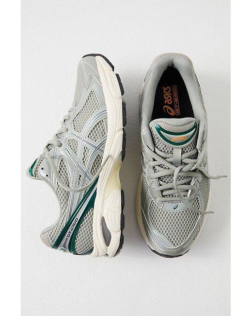 Asics Gray Gt-2160 Sneakers At Free People In Seal Grey/jewel Green, Size: Us 5.5 M