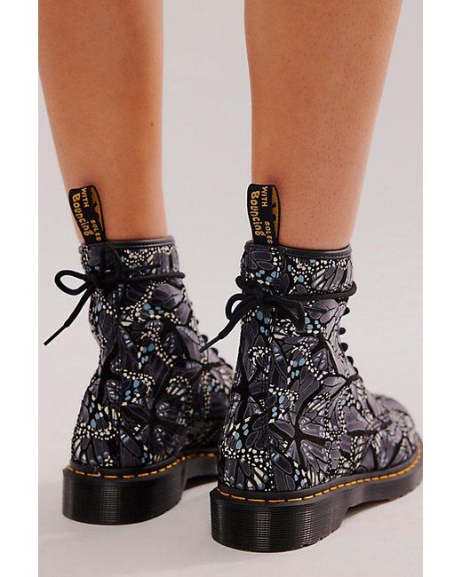 Dr. Martens Blue 1460 Butterfly Lace Up Boots
