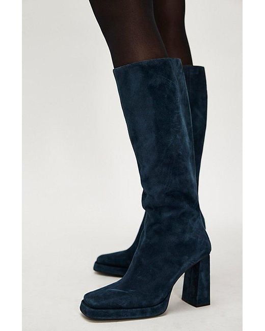 Jeffrey Campbell Blue Taysha Tall Boots By
