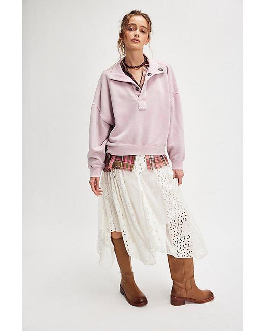 Free People Pink Timeless Pullover