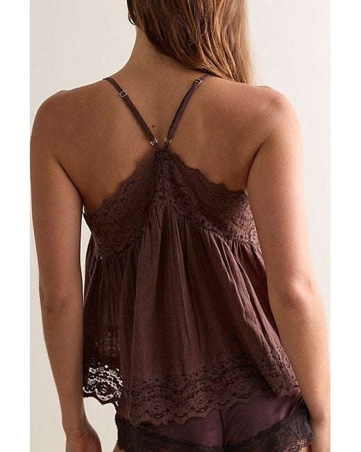 Intimately By Free People Brown Fiona Cami