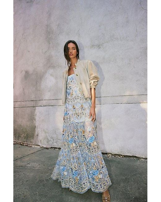 Free People Goldie Maxi Dress in Gray | Lyst
