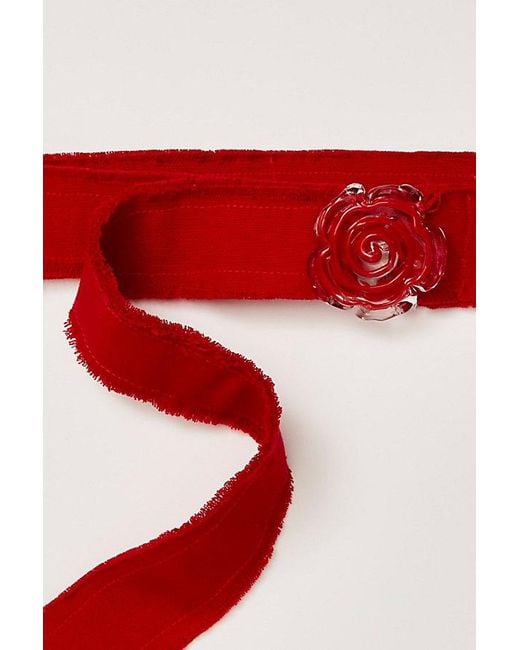 Levens Jewels Red Levens Rose Belt By