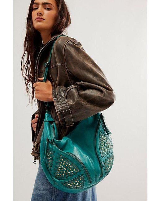 Free People Green West Side Studded Sling At In Julep Jade