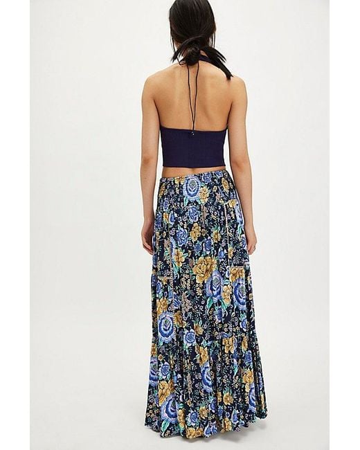 Spell Blue X Fp Full Bloom Maxi Skirt