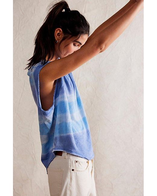 Free People Blue We The Free Main Character Muscle Tee