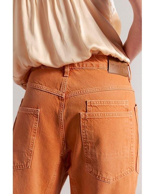 Free People Brown Minimalist Moxie Barrel Jeans