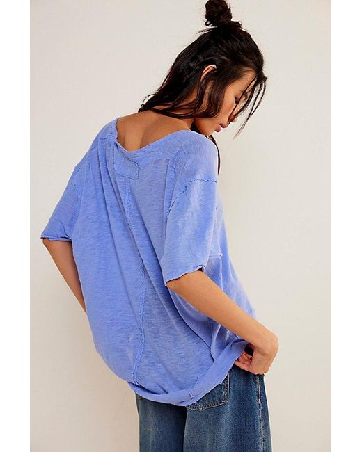 Free People Blue We The Free All I Need Tee