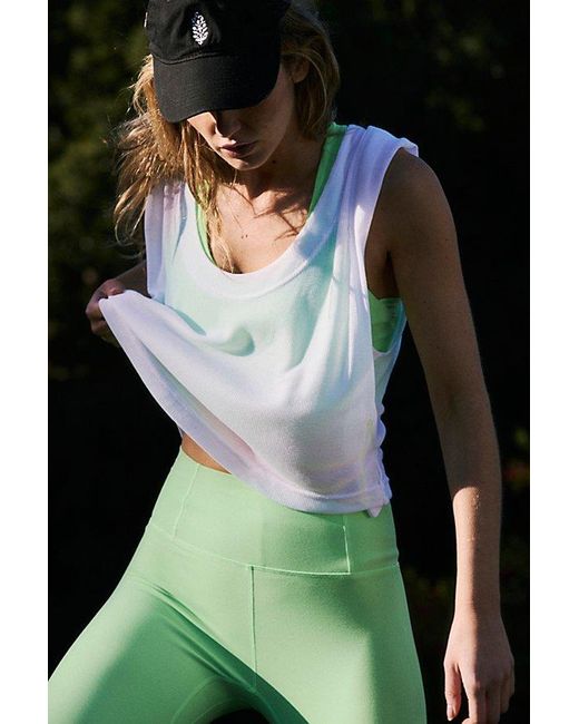 Free People Green Hustle For The Muscle Tank