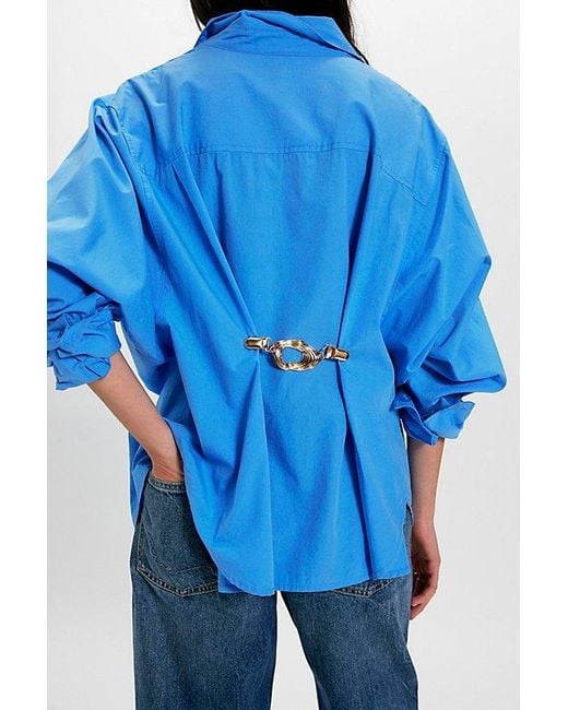 Free People Blue Gather Round Cinch Pin