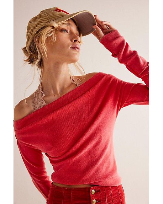 Free People Gigi Long Sleeve At Free People In Rusted Red, Size: Xs