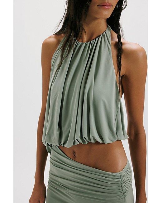Bec & Bridge Green Cadence Racer Maxi Dress