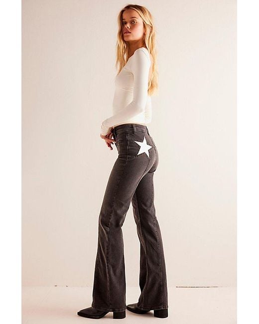 Free People Black We The Free Firecracker Flare Jeans