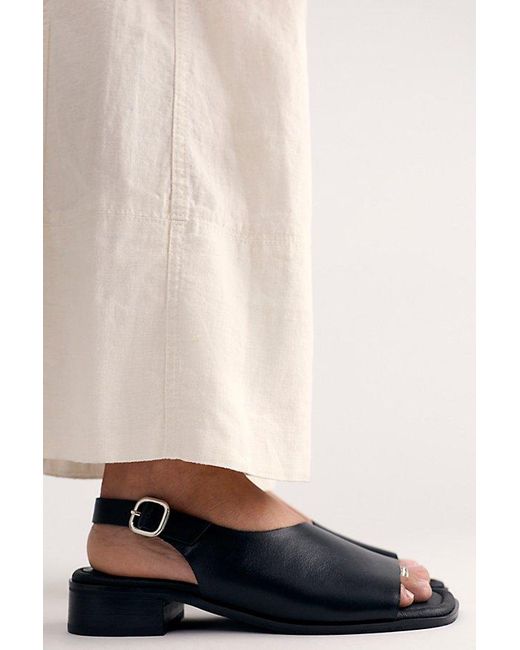 INTENTIONALLY ______ Black Brandi Buckle Sandals By