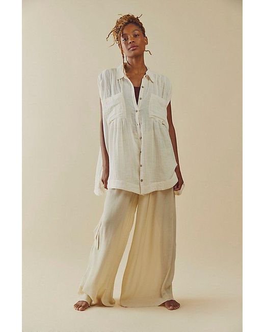 free-est Natural Not So Basic Shirtdress Tunic By