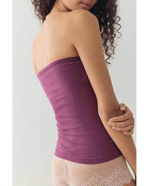 Intimately By Free People Purple Simply Soft Twist Tube Top By