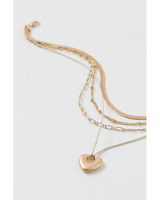 Free People Brown Sloane Layered Necklace