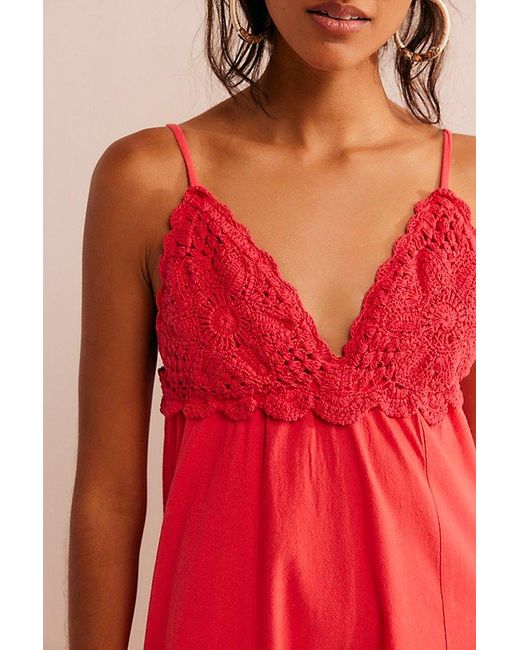 Free People Red Lovey Maxi