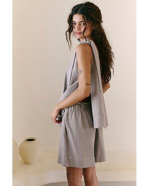 Free People Multicolor Strada One-Shoulder Short Set By
