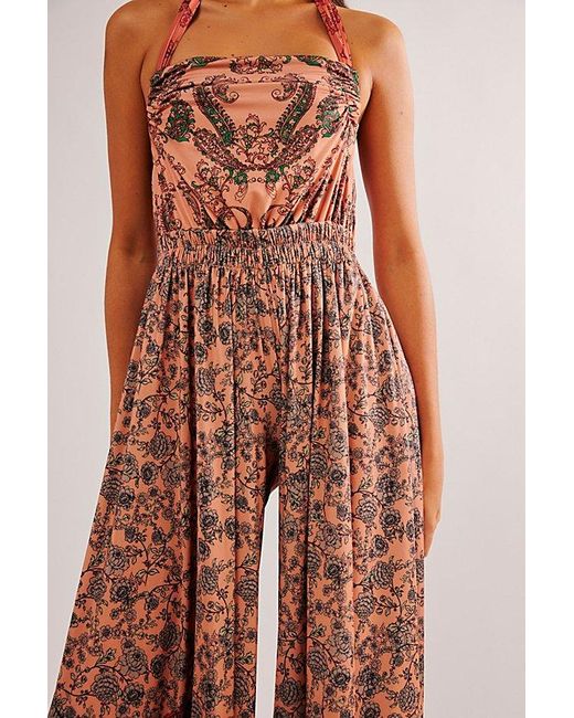 Free People Red Sidral Jumpsuit
