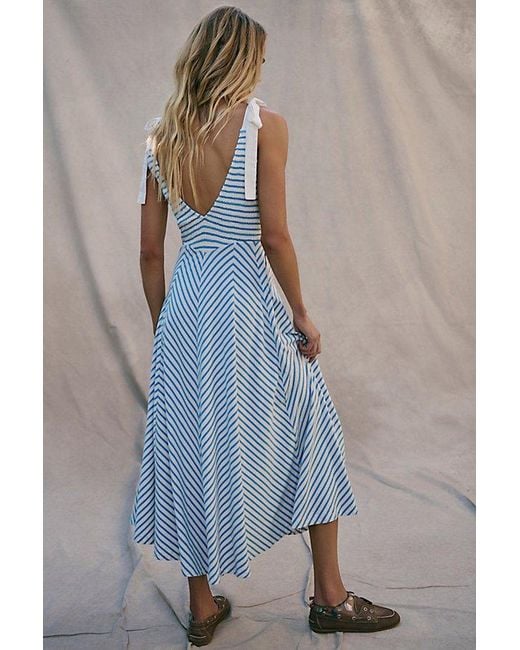 Free People Cecelia Midi Dress in Blue | Lyst