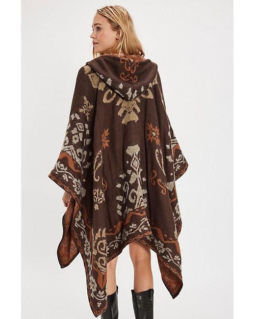 Free People Blue Rown Printed Duster Top