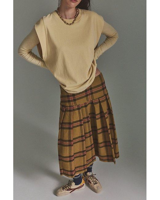 Free People Brown Atlas Muscle Tee