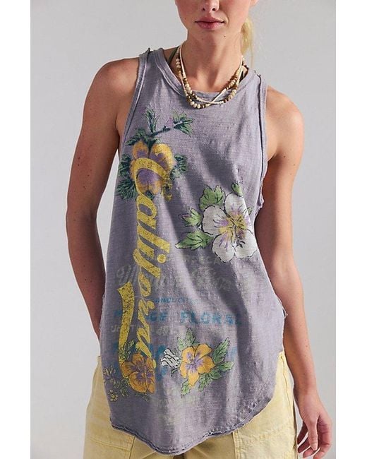 Free People Multicolor Rosie Graphic Tank Top