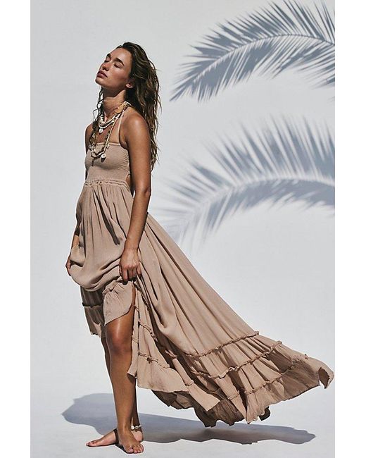free people.brown dress Free People Cecelia Midi Dress – Shol's boutique main image 1