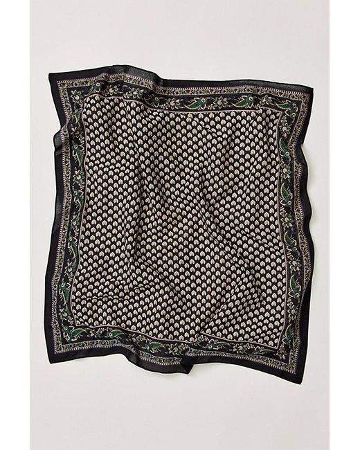 Free People Brown Lotus Paisley Print Bandana