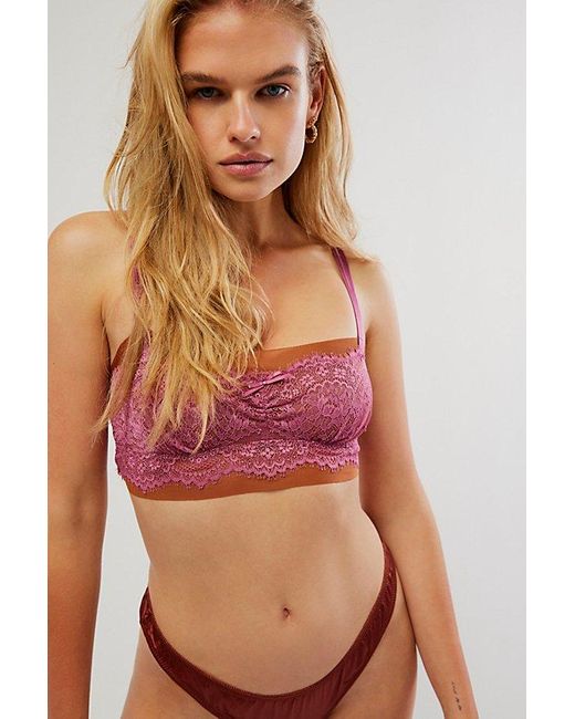 Free People Red Sweet Escapes Bra