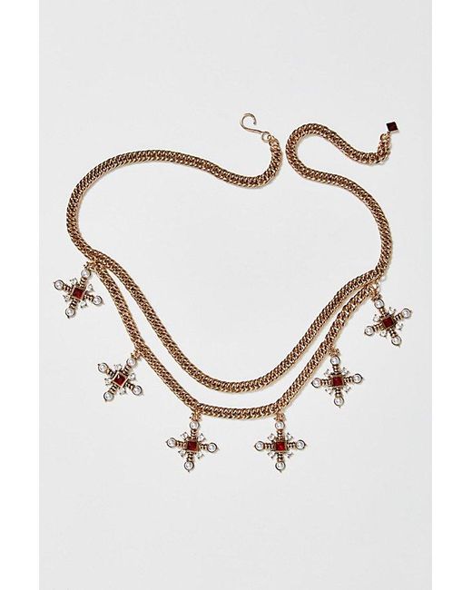 Free People Black Renaissance Chain Belt At In Holy Grail