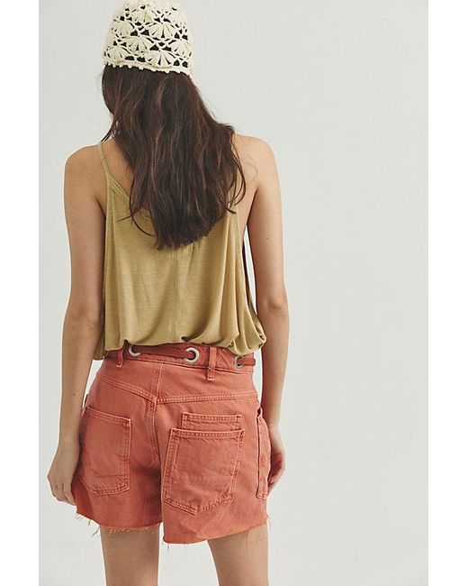 Free People Multicolor Moxie Barrel Shorts
