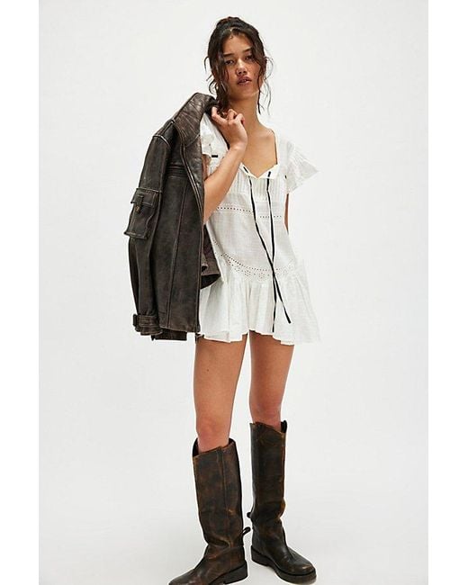 Free People Natural Harper Embroidered Tunic