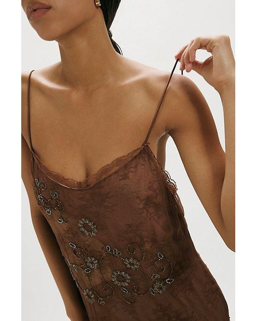 Free People Brown Julio Maxi Dress