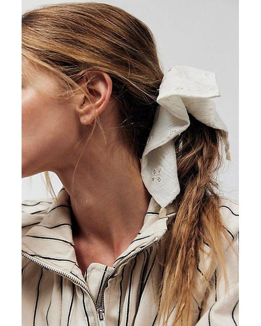 Free People Brown Atalia Square Scrunchie
