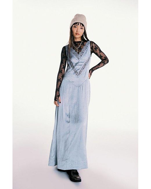 Free People Blue Maybe Forever Maxi Dress