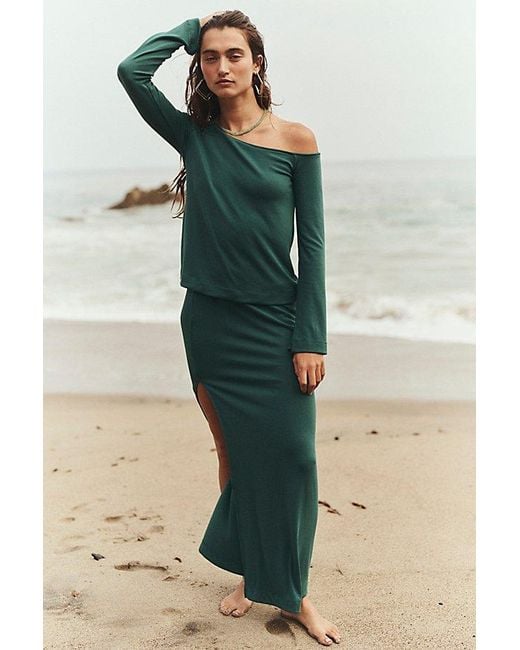 free-est Green Good Feels Jenny Skirt Set By