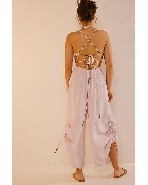 Free People Natural Whatever You Want Jumpsuit