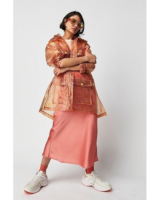 Free People Multicolor Festival Raincoat